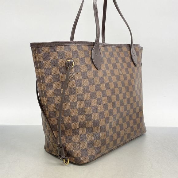 Louis Vuitton Tote Bag Damier Neverfull MM N41603 Ebène/rose Ballerine Ladies - Picture 2 of 10